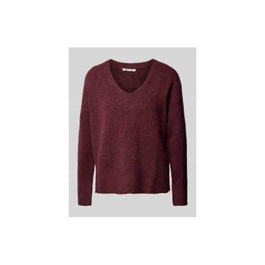 Sweter z dzianiny o kroju relaxed fit z dekoltem w serek ze sklepu Peek&Cloppenburg  w kategorii Swetry damskie - zdjęcie 177858939