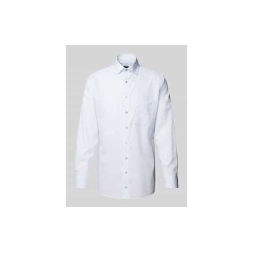 Koszula biznesowa o kroju modern fit z listwą guzikową ze sklepu Peek&Cloppenburg  w kategorii Koszule męskie - zdjęcie 177859225