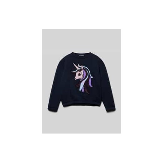 Bluza z mieszanki bawełny o kroju regular fit i interaktywnym designie ze sklepu Peek&Cloppenburg  w kategorii Bluzy dziewczęce - zdjęcie 177859565