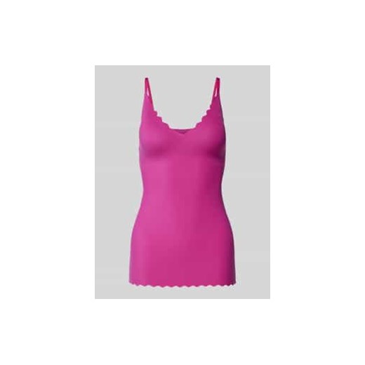 Top na ramiączkach ciążowy o kroju shaped fit z falistym wykończeniem ze sklepu Peek&Cloppenburg  w kategorii Bluzki damskie - zdjęcie 177859668