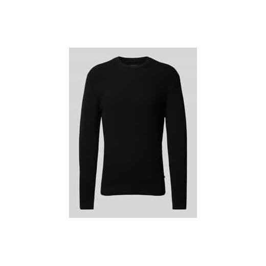 Sweter z dzianiny z detalem z logo model ‘lagoon’ ze sklepu Peek&Cloppenburg  w kategorii Swetry męskie - zdjęcie 177859716
