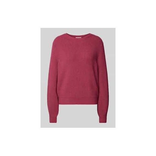 Sweter z dzianiny o kroju oversized z mieszanki wiskozy z okrągłym dekoltem ze sklepu Peek&Cloppenburg  w kategorii Swetry damskie - zdjęcie 177859729