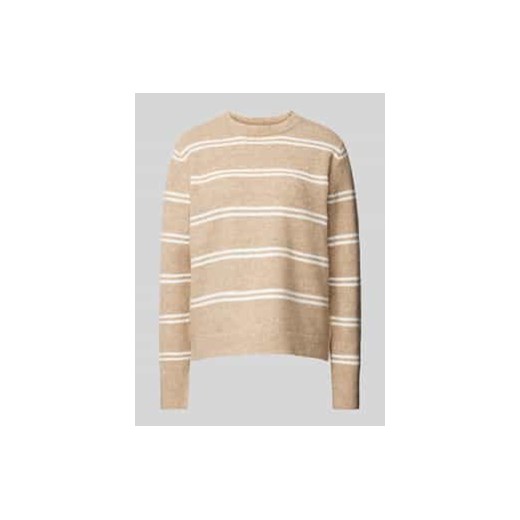 Sweter z dzianiny o kroju regular fit ze wzorem w paski model ‘OLIVIA’ ze sklepu Peek&Cloppenburg  w kategorii Swetry damskie - zdjęcie 177859959