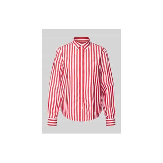 Bluzka koszulowa o kroju regular fit z wyhaftowanym logo ze sklepu Peek&Cloppenburg  w kategorii Koszule damskie - zdjęcie 177860505