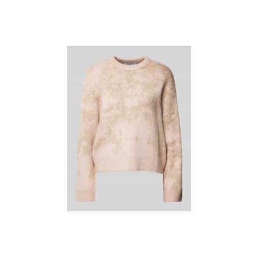 Sweter z dzianiny z prążkowanymi wykończeniami ze sklepu Peek&Cloppenburg  w kategorii Swetry damskie - zdjęcie 177861125