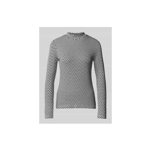 Bluzka o kroju shaped fit z mieszanki wiskozy z długim rękawem i wzorem na całej powierzchni ze sklepu Peek&Cloppenburg  w kategorii Bluzki damskie - zdjęcie 177861348