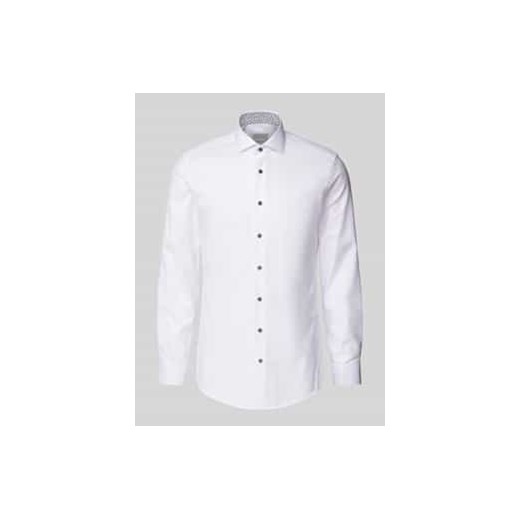 Koszula biznesowa o kroju slim fit z kołnierzykiem new kent ze sklepu Peek&Cloppenburg  w kategorii Koszule męskie - zdjęcie 177861509