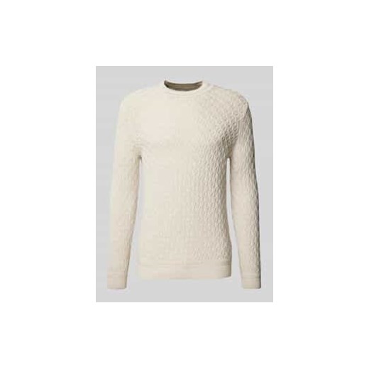 Sweter z dzianiny z okrągłym dekoltem model ‘AKSLA’ ze sklepu Peek&Cloppenburg  w kategorii Swetry męskie - zdjęcie 177861539