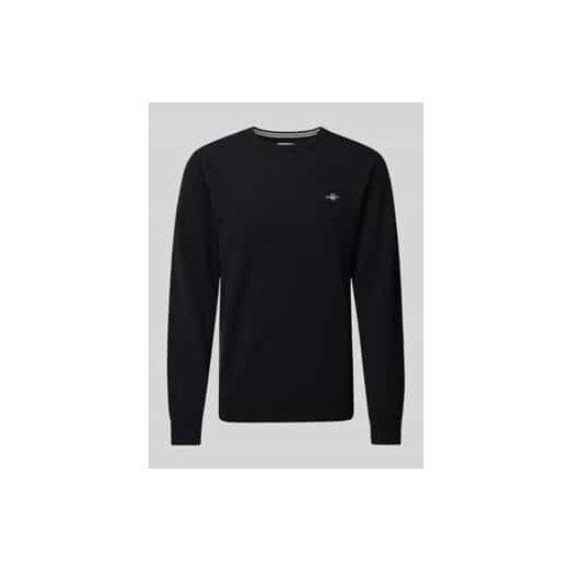 Sweter z dzianiny z wełny z okrągłym dekoltem ze sklepu Peek&Cloppenburg  w kategorii Swetry męskie - zdjęcie 177861659