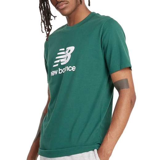 Koszulka New Balance MT41502NWG - zielona ze sklepu streetstyle24.pl w kategorii T-shirty męskie - zdjęcie 177862095