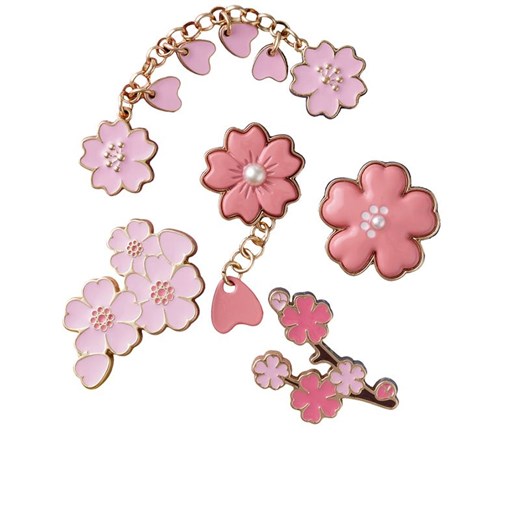 Przypinki Crocs Jibbitz Blooming Cherry Blossom 10012962 - różowe Crocs Uniwersalny streetstyle24.pl