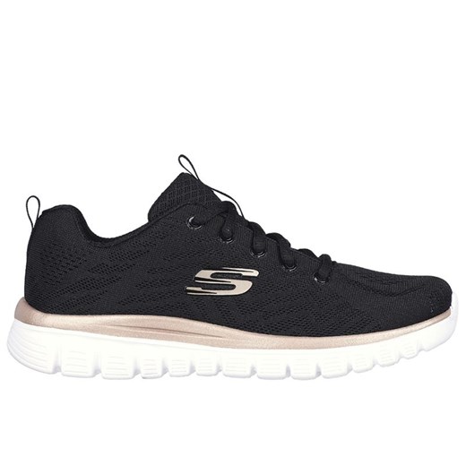 Buty Skechers Graceful Get Connected 12615BKGD - czarne ze sklepu streetstyle24.pl w kategorii Buty sportowe damskie - zdjęcie 177862206