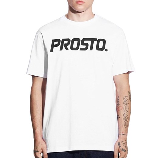 Koszulka Prosto Starr KL242MTEE1111 - biała ze sklepu streetstyle24.pl w kategorii T-shirty męskie - zdjęcie 177862285
