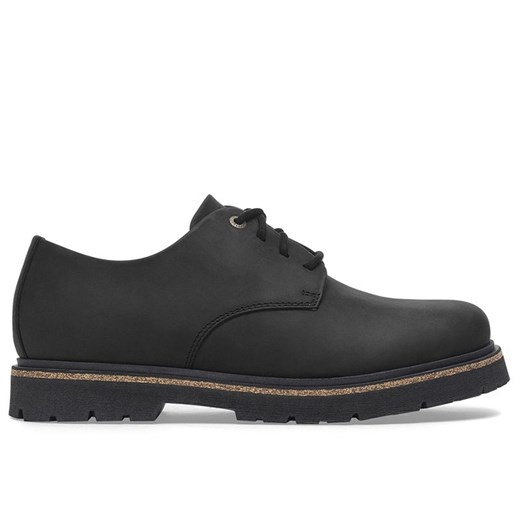 Buty Birkenstock Highwood Lace Low 1028173 - czarne ze sklepu streetstyle24.pl w kategorii Półbuty męskie - zdjęcie 177862308