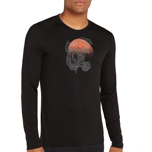 Koszulka Icebreaker Merino 200 Oasis Ruapehu Round 0A572O0011 - czarna ze sklepu streetstyle24.pl w kategorii T-shirty męskie - zdjęcie 177862467