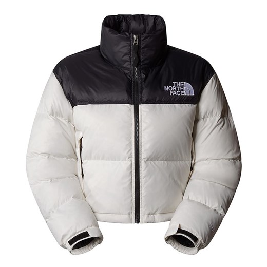 Kurtka The North Face Nuptse Short Jacket 0A5GGEROU1 - biało-czarna ze sklepu streetstyle24.pl w kategorii Kurtki damskie - zdjęcie 177862479