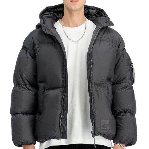Kurtka Alpha Industries Cloud Puffer Bomber 148130684 - szara ze sklepu streetstyle24.pl w kategorii Kurtki męskie - zdjęcie 177862555