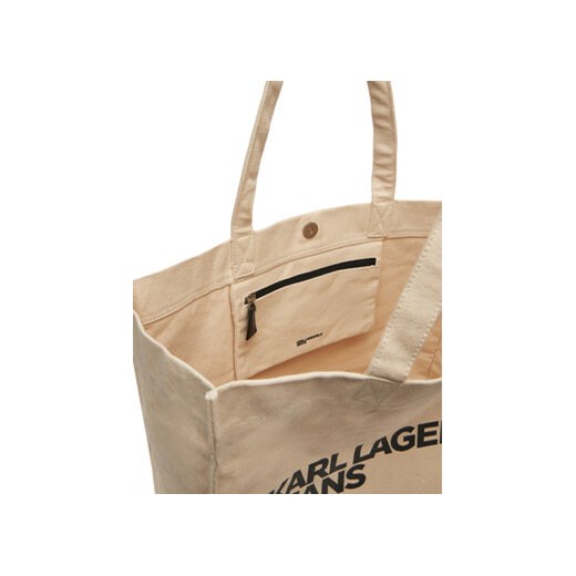 KARL LAGERFELD Torebka A1W50002 Beżowy Karl Lagerfeld one size MODIVO