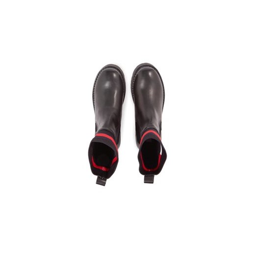 Tommy Jeans Sztyblety Tjw Flatform Chelsea Sock EN0EN02301 Czarny Tommy Jeans 37 MODIVO