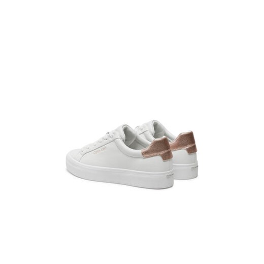 Calvin Klein Sneakersy Vulc Lace Up Saff Fox W/Met Bt HW0HW02104 Biały Calvin Klein 41 MODIVO