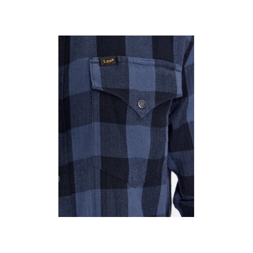 Lee Koszula jeansowa 112341777 Granatowy Regular Fit Lee M MODIVO