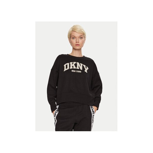 DKNY Sport Bluza DP4T9944 Czarny Loose Fit ze sklepu MODIVO w kategorii Bluzy damskie - zdjęcie 177884649