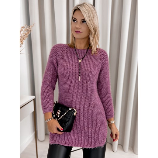 sweter victoria fioletowy one size ze sklepu UBRA w kategorii Swetry damskie - zdjęcie 177888686