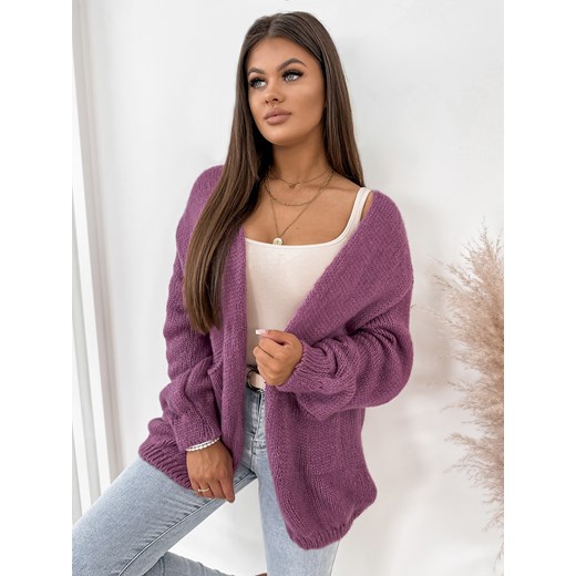 kardigan alice fuksja one size ze sklepu UBRA w kategorii Swetry damskie - zdjęcie 177888786