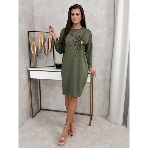 sukienka nalia khaki one size ze sklepu UBRA w kategorii Sukienki - zdjęcie 177891286