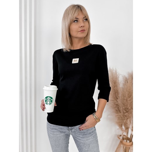 bluzka lastero czarna one size ze sklepu UBRA w kategorii Bluzki damskie - zdjęcie 177891787