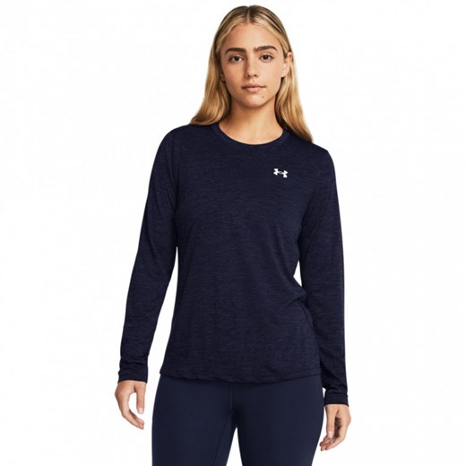 Damski longsleeve treningowy Under Armour Tech Ls Crew Twist - granatowy Under Armour XL wyprzedaż Sportstylestory.com
