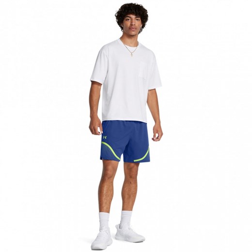 Męskie spodenki treningowe Under Armour UA Vanish Woven 6in Grph Sts - niebieskie ze sklepu Sportstylestory.com w kategorii Spodenki męskie - zdjęcie 177893788