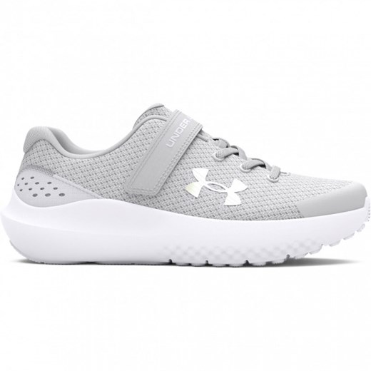 Dziewczęce buty do biegania Under Armour UA GPS Surge 4 AC - szare ze sklepu Sportstylestory.com w kategorii Buty sportowe dziecięce - zdjęcie 177894728