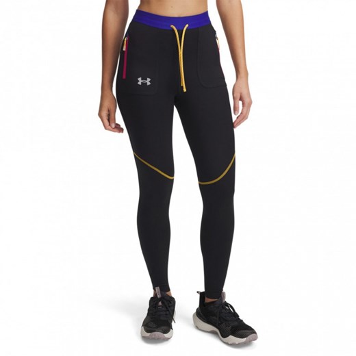 Damskie legginsy do biegania Under Armour UA Trail Run Tight - czarne ze sklepu Sportstylestory.com w kategorii Spodnie damskie - zdjęcie 177894847