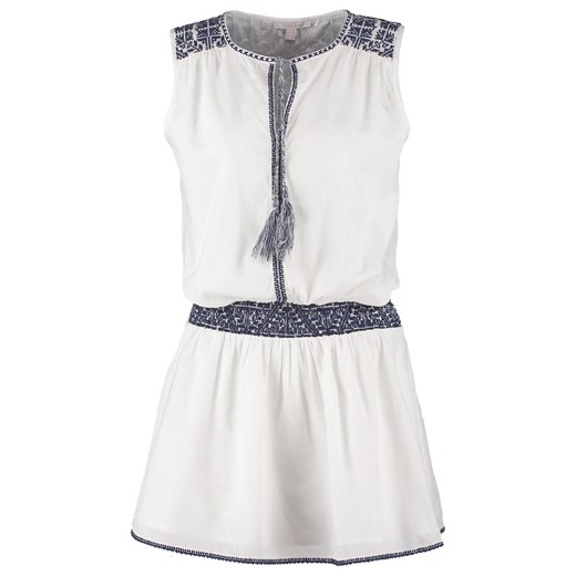Esprit Sukienka letnia off white zalando szary bawełna