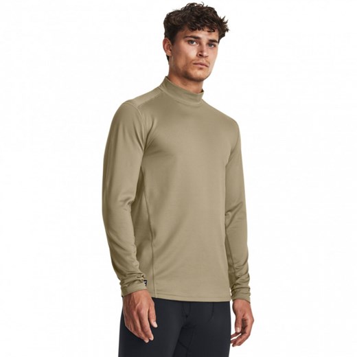 Męski longsleeve taktyczny Under Armour Tac Mock CGI Base - brązowy ze sklepu Sportstylestory.com w kategorii T-shirty męskie - zdjęcie 177894879