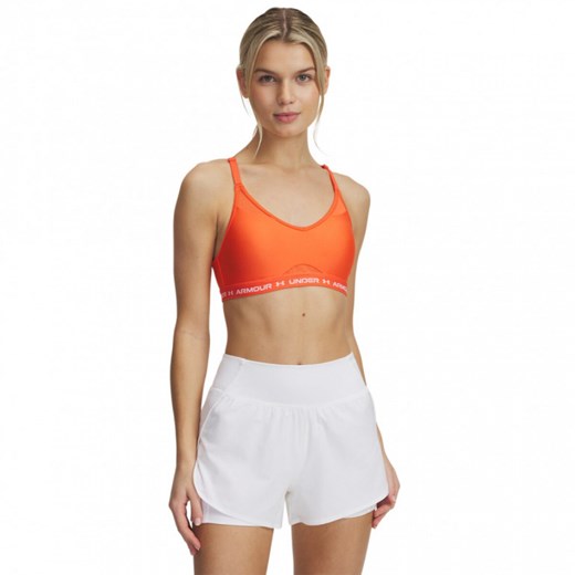 Biustonosz treningowy Under Armour UA Crossback Low Bra - pomarańczowy ze sklepu Sportstylestory.com w kategorii Biustonosze - zdjęcie 177895567