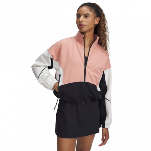 Damska kurtka treningowa Under Armour Unstoppable Jacket - różowa ze sklepu Sportstylestory.com w kategorii Kurtki damskie - zdjęcie 177895745