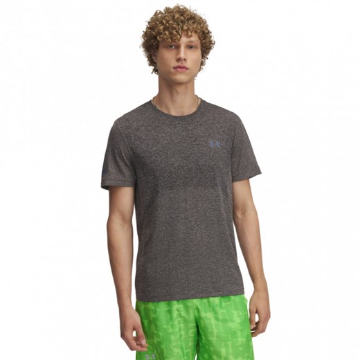 Męska koszulka do biegania Under Armour UA Seamless Stride SS - szara ze sklepu Sportstylestory.com w kategorii T-shirty męskie - zdjęcie 177895769