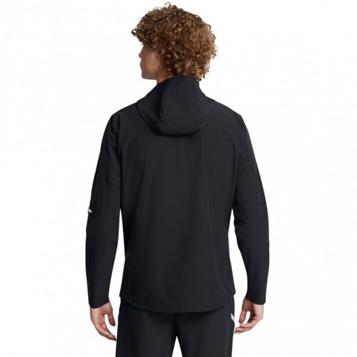 Męska kurtka treningowa Under Armour Vanish Woven Utility Jacket - czarna ze sklepu Sportstylestory.com w kategorii Kurtki męskie - zdjęcie 177895779