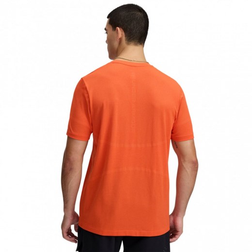 Męska koszulka treningowa Under Armour UA Vanish Elite Seamless SS - pomarańczowa ze sklepu Sportstylestory.com w kategorii T-shirty męskie - zdjęcie 177895795