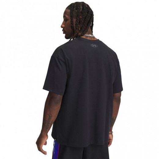 Męska koszulka treningowa Under Armour Project Rock Hwt SS - czarna ze sklepu Sportstylestory.com w kategorii T-shirty męskie - zdjęcie 177895918