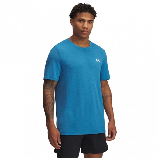 Męska koszulka treningowa Under Armour UA Vanish Seamless SS - niebieska ze sklepu Sportstylestory.com w kategorii T-shirty męskie - zdjęcie 177896005