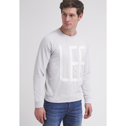 Lee Bluza cool grey zalando szary bez wzorów/nadruków