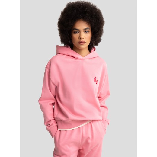 Bluza damska z haftem na piersi różowa Freja 600 ze sklepu Big Star w kategorii Bluzy damskie - zdjęcie 177896969