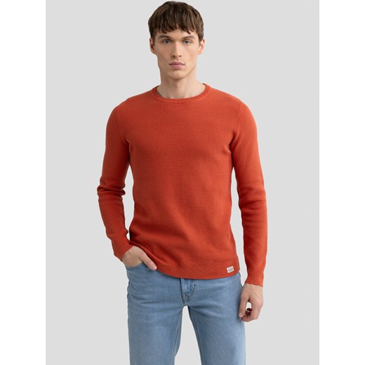 Sweter męski bawełniany pomaraŅczowy Neilon 704 ze sklepu Big Star w kategorii Swetry męskie - zdjęcie 177897376