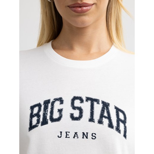 Koszulka damska bawełniana z logo BIG STAR biała Ramila 100 4XL Big Star
