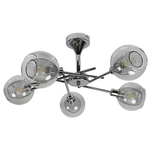 Chromowana nowoczesna lampa wisząca - 3X D278 D5-F70 ze sklepu Edinos.pl w kategorii Lampy wiszące - zdjęcie 177898495