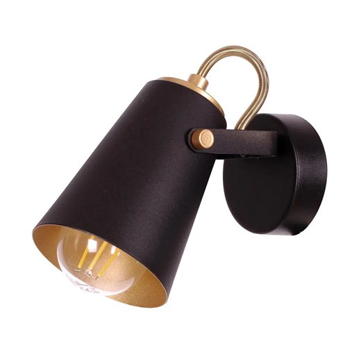 Czarny ruchomy kinkiet reflektor w stylu loft - A777-Sorella - id: 47546 - marki Lumes - 177898517 Czarny ruchomy kinkiet reflektor w stylu loft - A777-Sorella ze sklepu Edinos.pl w kategorii Lampy ścienne - zdjęcie 177898517