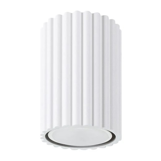 Biały ryflowany spot sufitowy - D286 M2-R09 ze sklepu Edinos.pl w kategorii Lampy sufitowe - zdjęcie 177898757